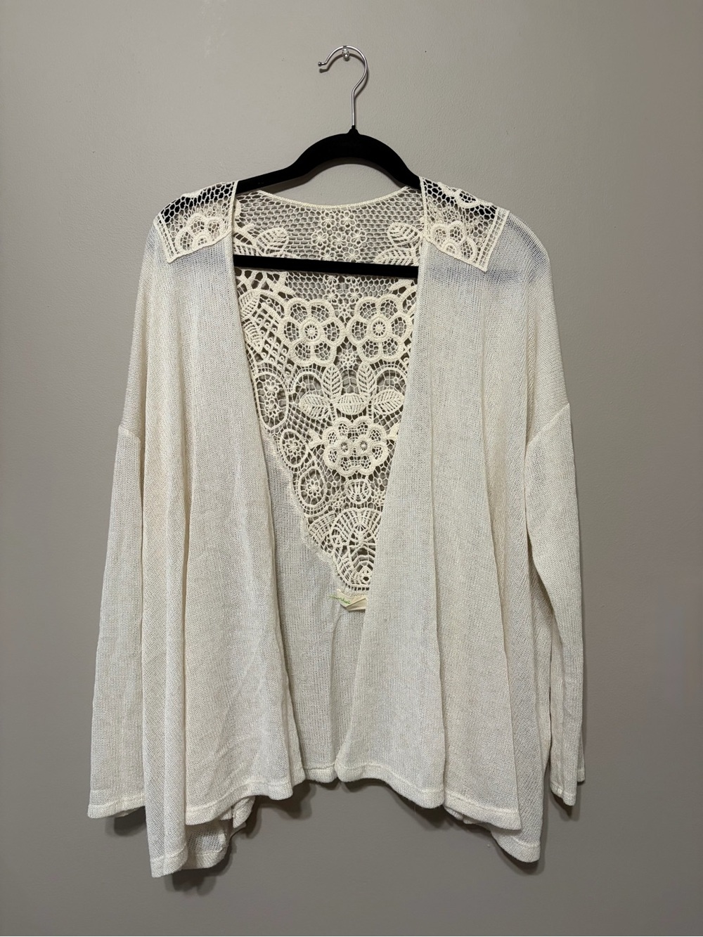 Staring at Stars Women’s Open Lightweight Cardigan With Lace Detail